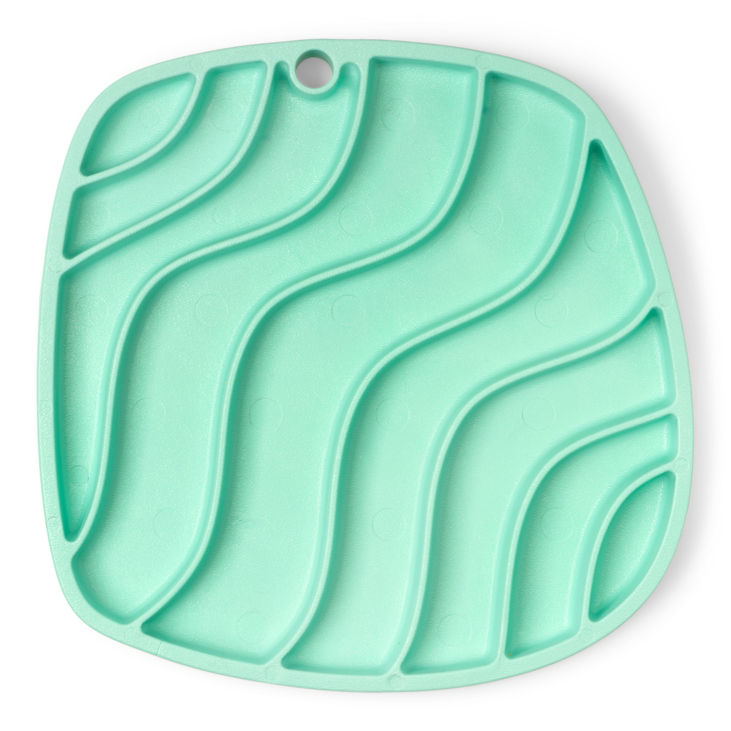 Dog Food and Drink Non-slip Eco Sustainable All-in-one Slow Feeder Lick Feast Mat: Mint (Spring Limited Edition)