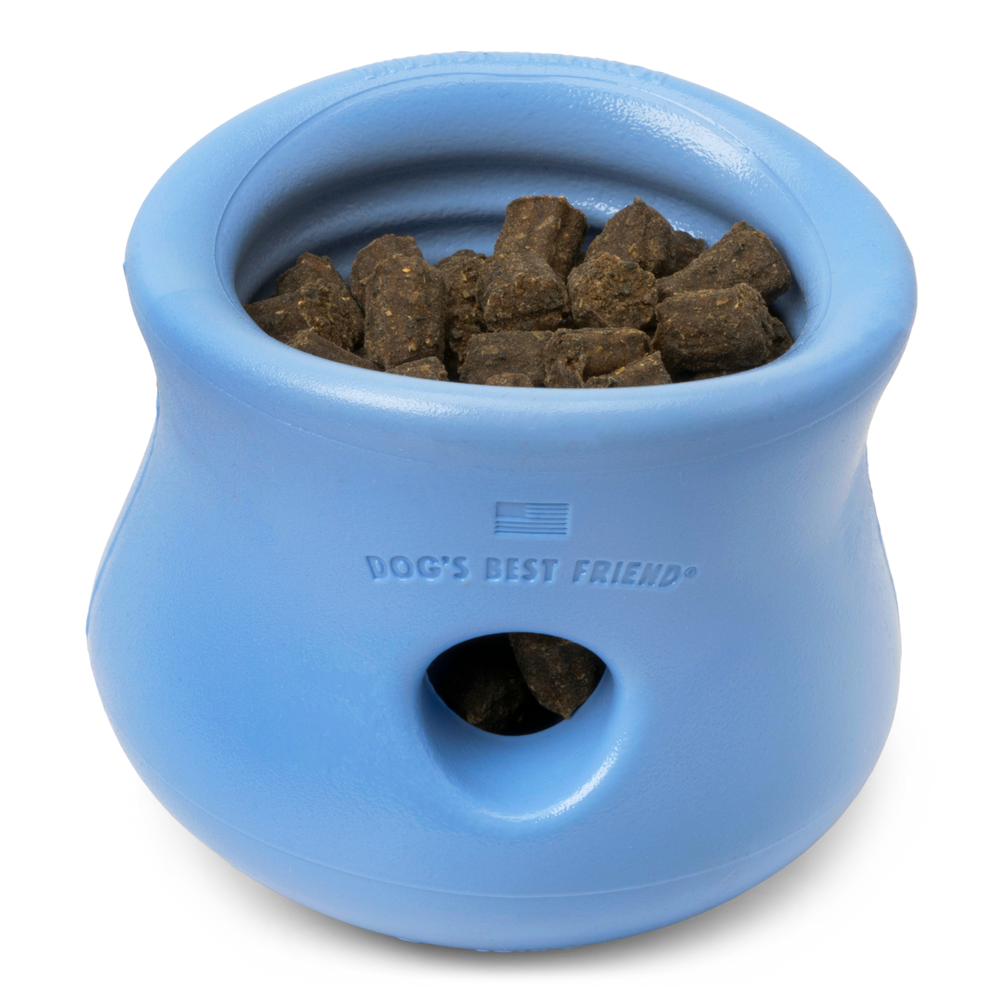 Interactive puzzle, food-dispensing dog toy, Zogoflex Toppl in Periwinkle (Spring Limited Edition)