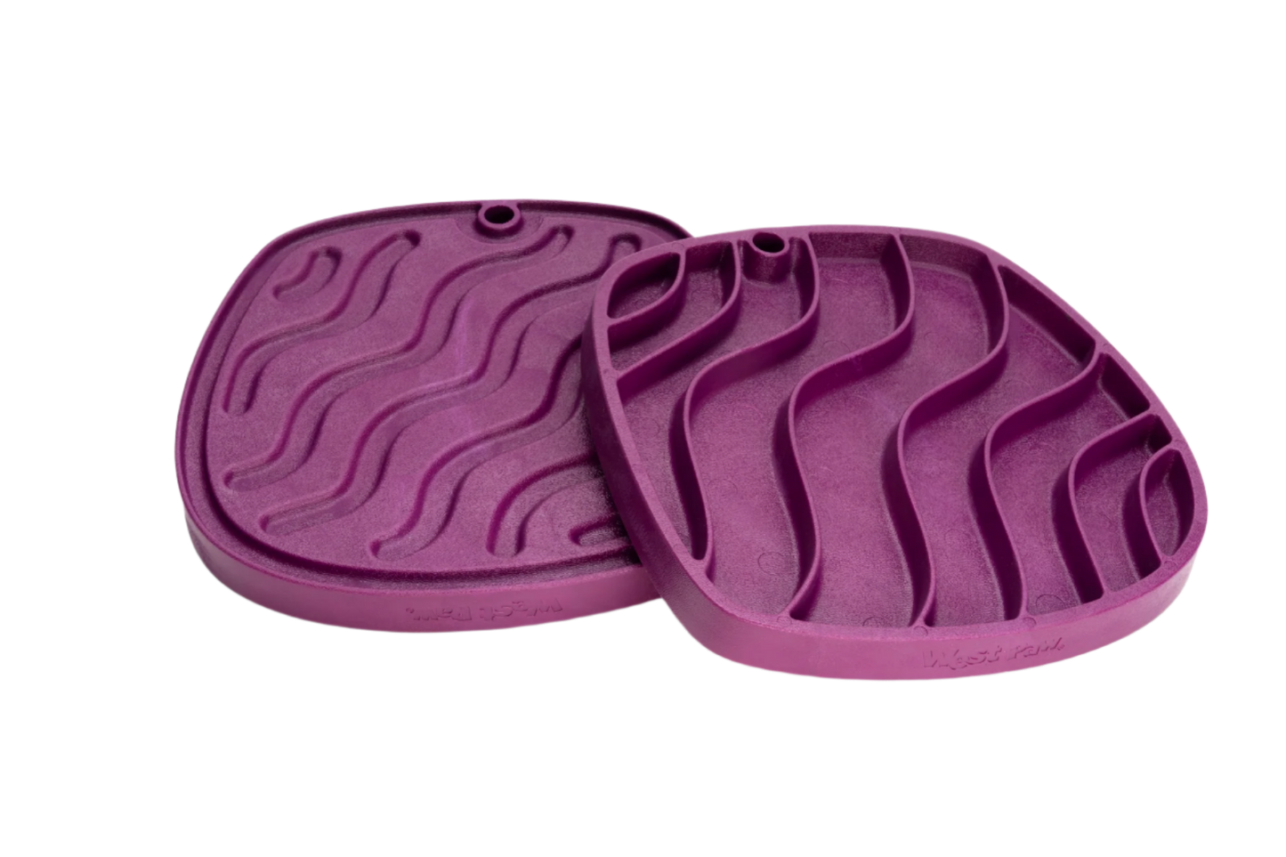 Dog Food and Drink Non-slip Eco Sustainable All-in-One Slow Feeder Lick Feast Mat: Tropic Red