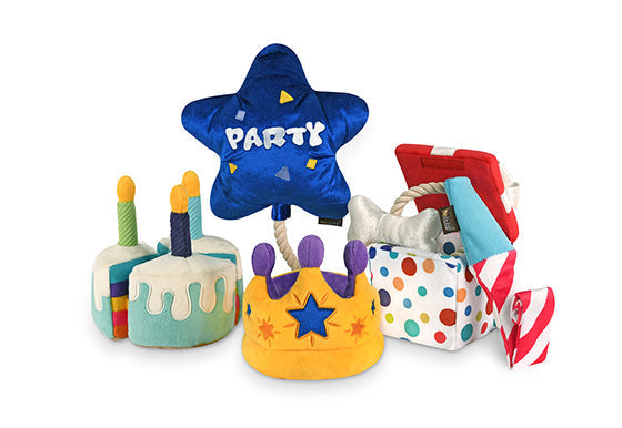 P.L.A.Y. Party Time Plush Dog toys, Canine Crown