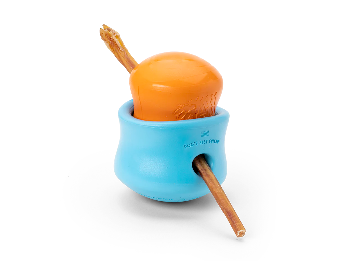 Interactive puzzle, food-dispensing dog toy, Zogoflex Toppl
