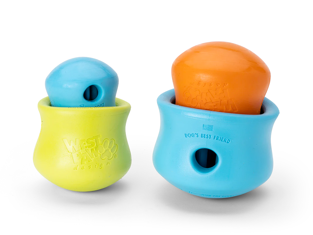 Interactive puzzle, food-dispensing dog toy, Zogoflex Toppl
