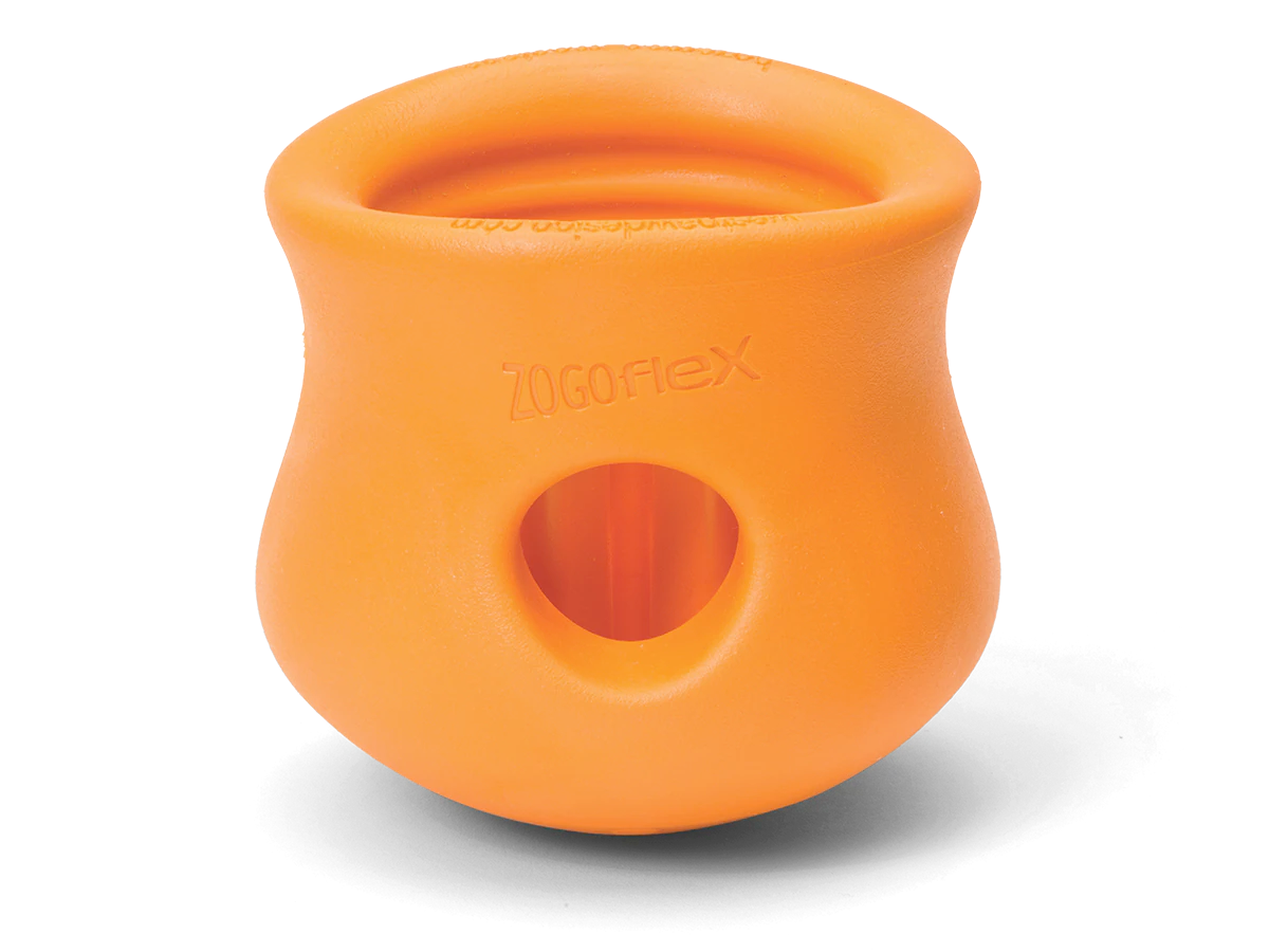 Interactive puzzle, food-dispensing dog toy, Zogoflex Toppl