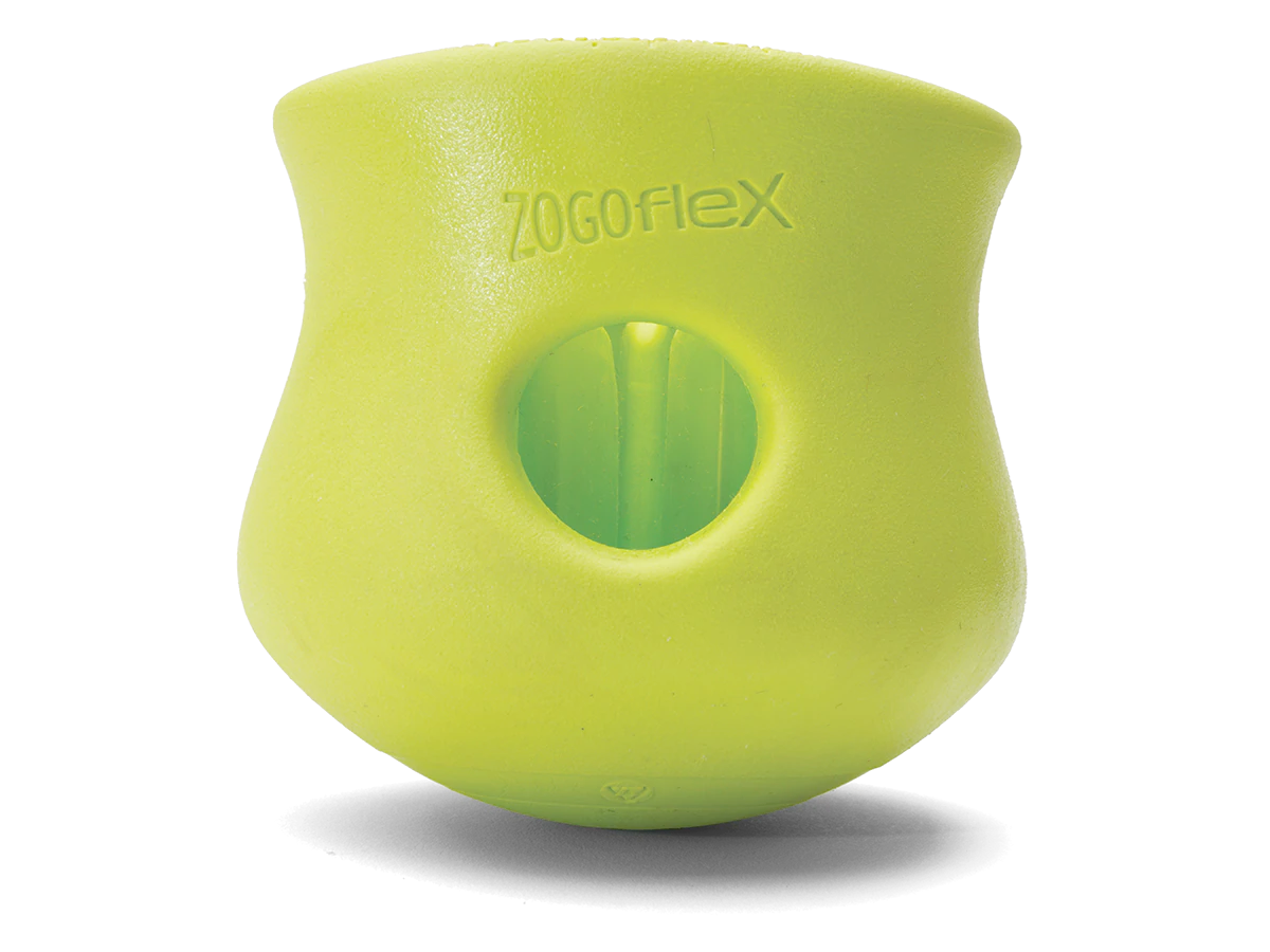 Interactive puzzle, food-dispensing dog toy, Zogoflex Toppl