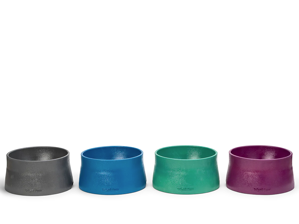 Dog Food and Drink Non-slip Eco Sustainable Bowl: Seaflex Sea Fog