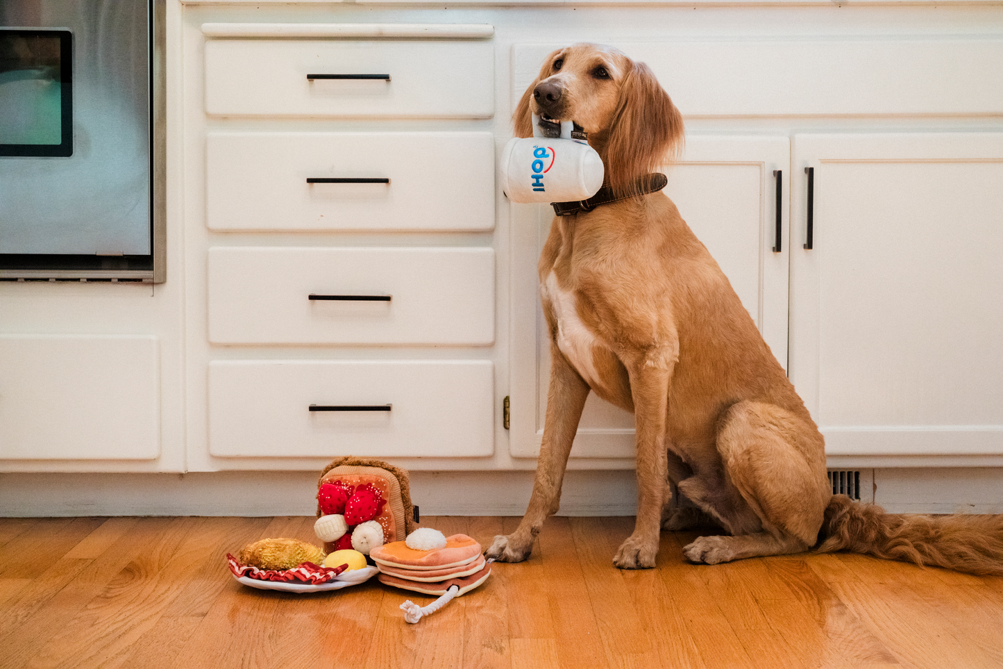 [Pre-Order] IHOP x P.L.A.Y. Squeaky Plush Dog toys, Breakfast Bundle