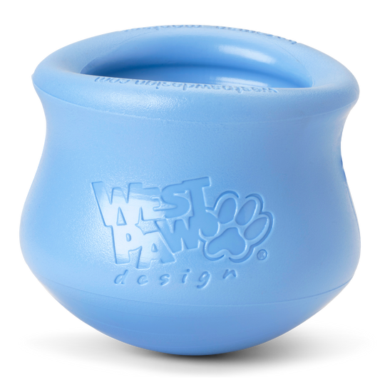 Interactive puzzle, food-dispensing dog toy, Zogoflex Toppl in Periwinkle (Spring Limited Edition)