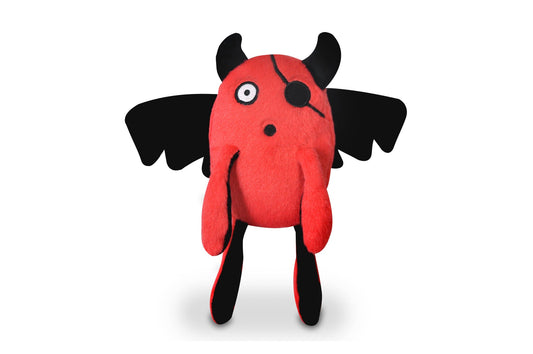 P.L.A.Y. Momo's Monsters Squeaky Plush Dog Toy, T-Pee