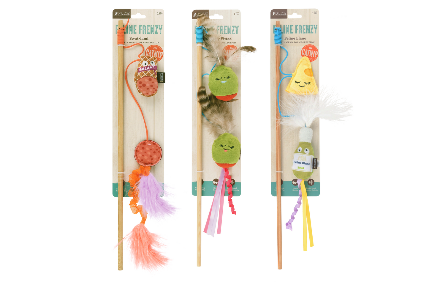 [Pre-Order] P.L.A.Y. Feline Frenzy, Wand Cat Toy: Purrfectly Pitted