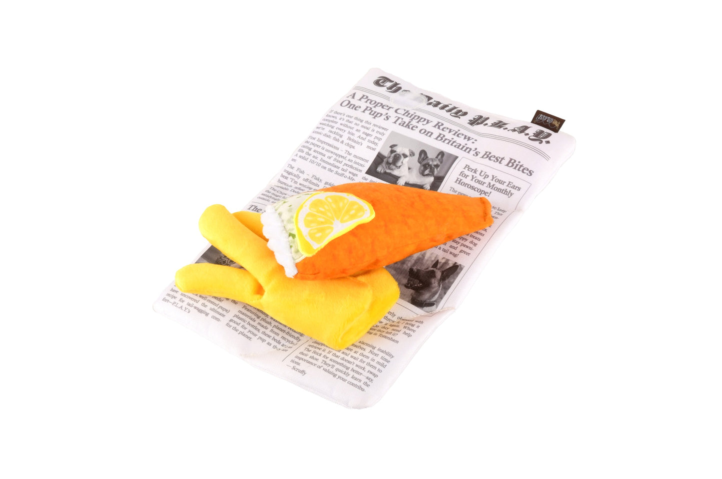 [Pre-Order] P.L.A.Y. The International Classic Squeaky Plush Dog Toy, Chippy Chews