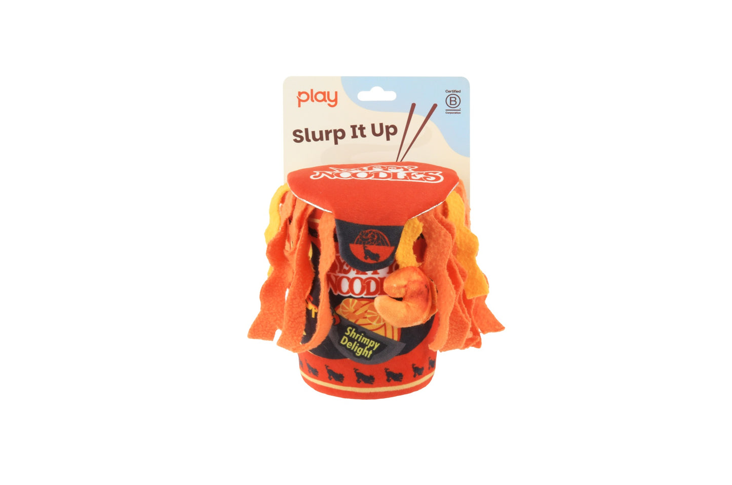 [Pre-Order] P.L.A.Y. The International Classic Squeaky Plush Dog Toy, Slurp It Up