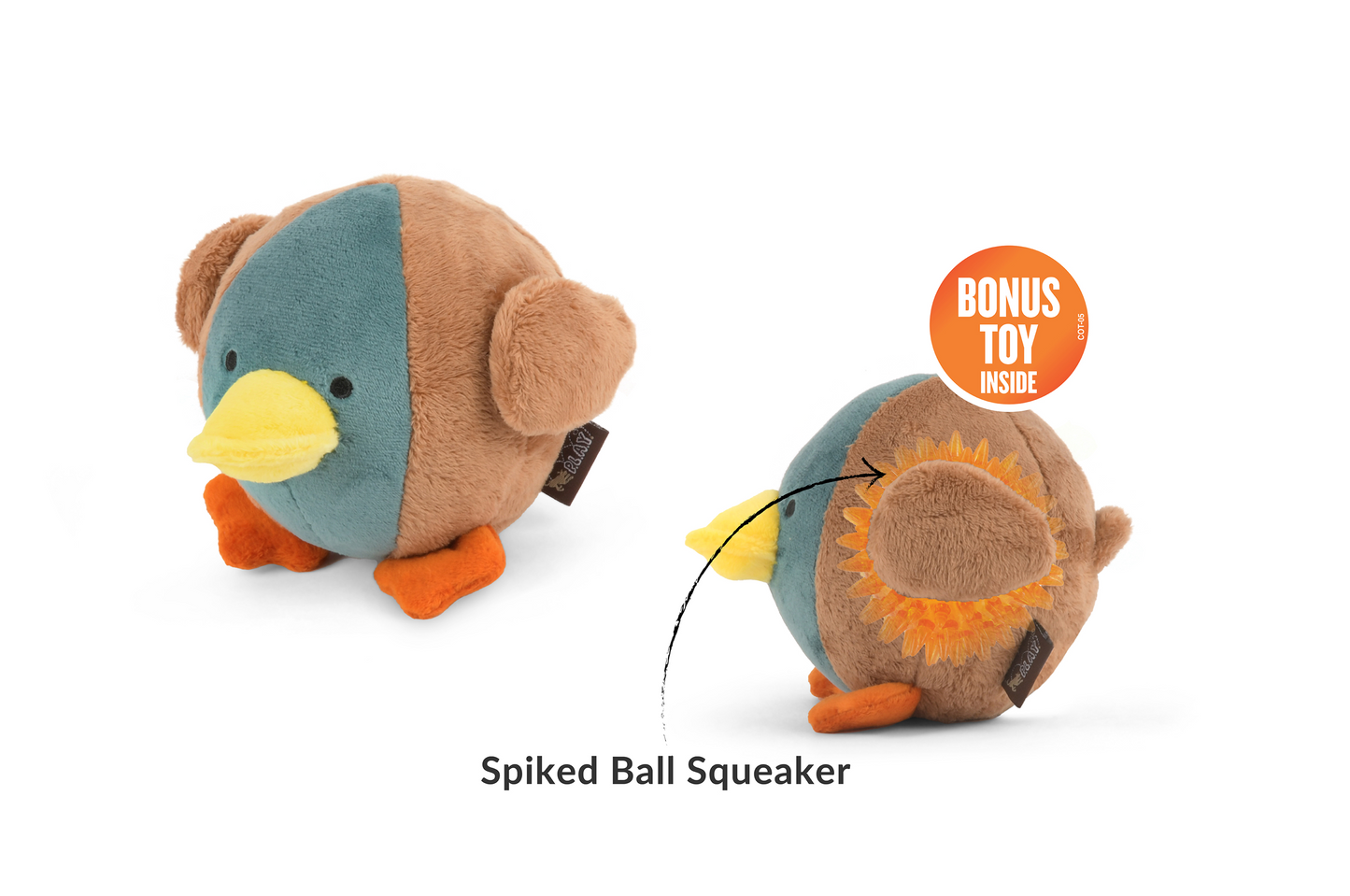 [Pre-Order]P.L.A.Y. Barnyard Buddies Squeaky Plush Dog Toy, Dana the Duck