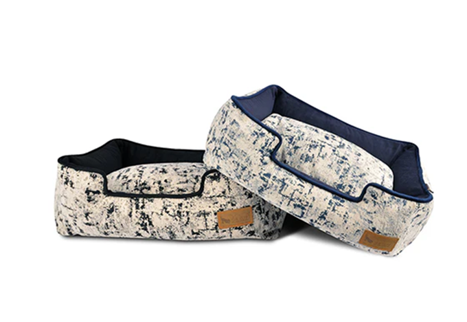 Lounge Dog Bed: Celestial Midnight Blue