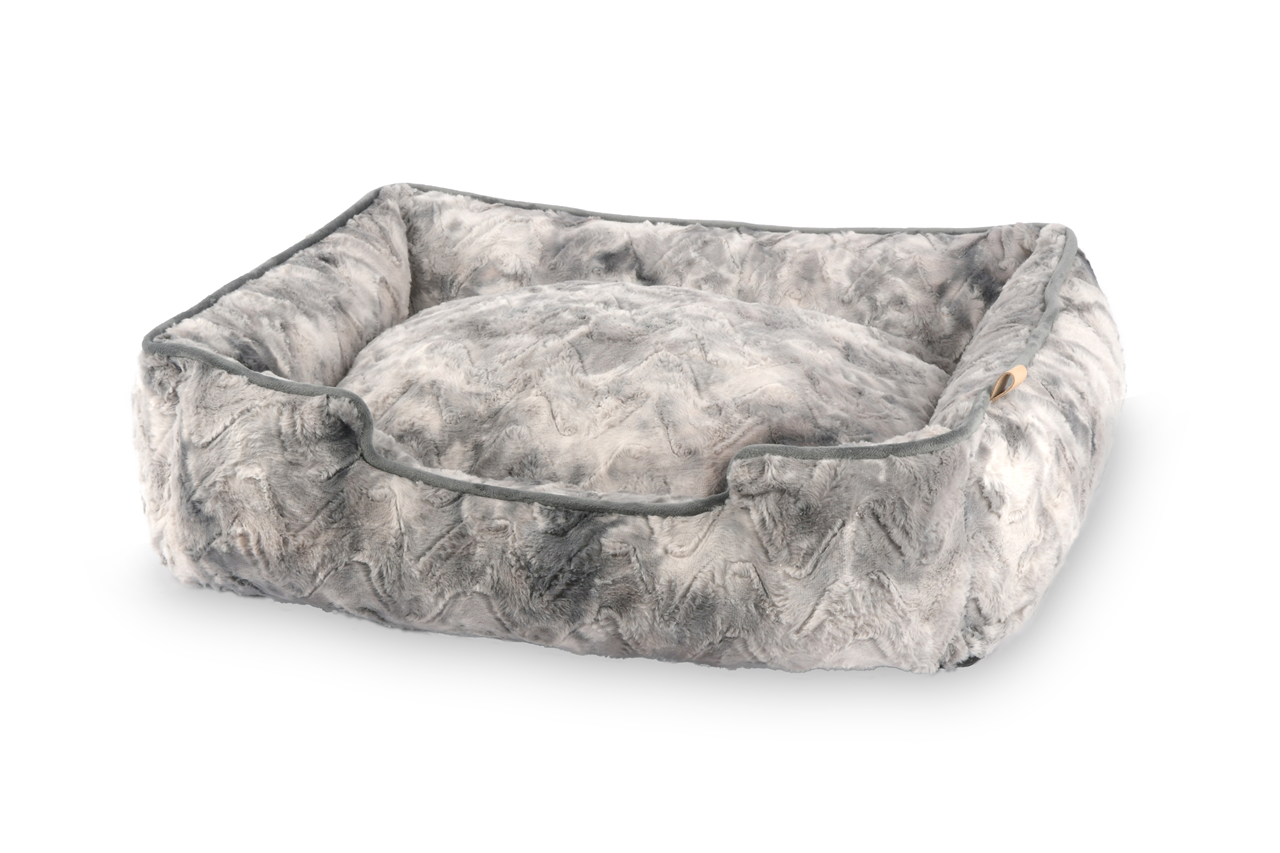 Lounge Dog Bed: Dreamland Frost Grey