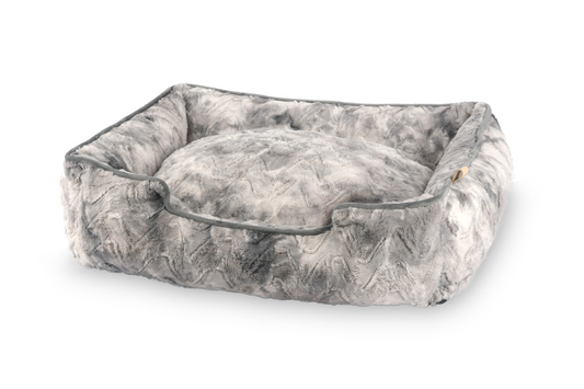 [Pre Order] Lounge Dog Bed: Dreamland Frost Grey