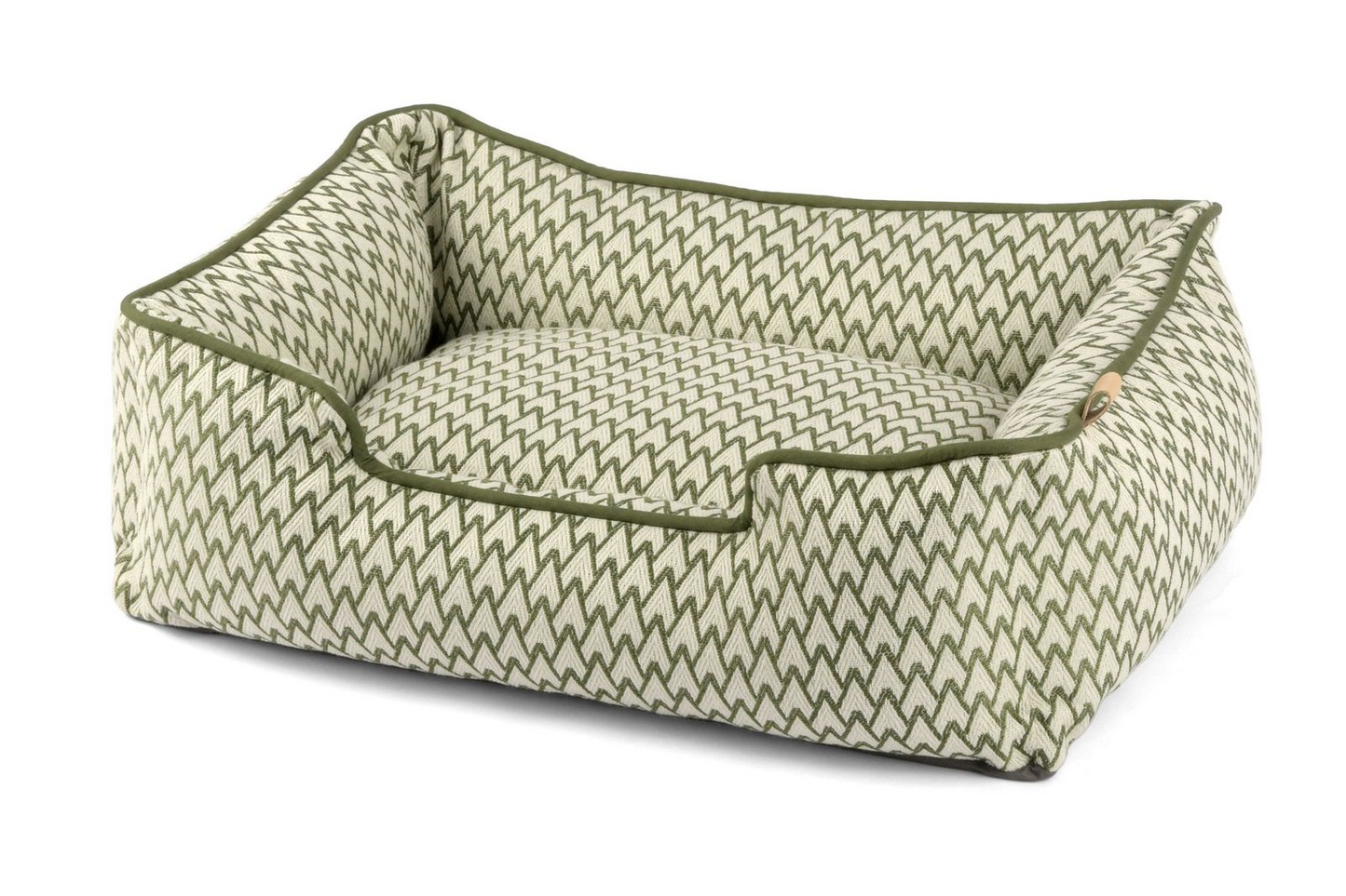 Lounge Dog Bed: Vineyard Olive Green