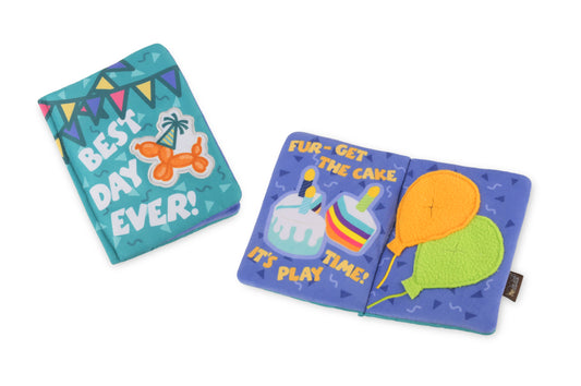 P.L.A.Y. Party Animal Barkday Wishes Interactive Squeaky Dog Toy