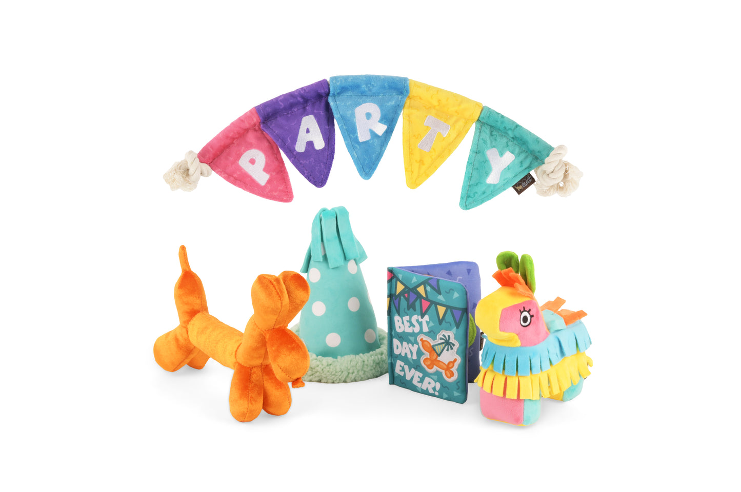 [Pre-Order] P.L.A.Y Party Animal Squeaky Plush Dog Toy, Balloon Buddy