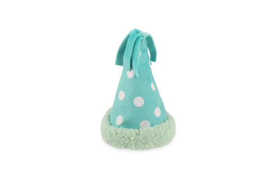 P.L.A.Y. Party Animal Yappy Party Hat Plush Interactive Squeaky Dog Toy
