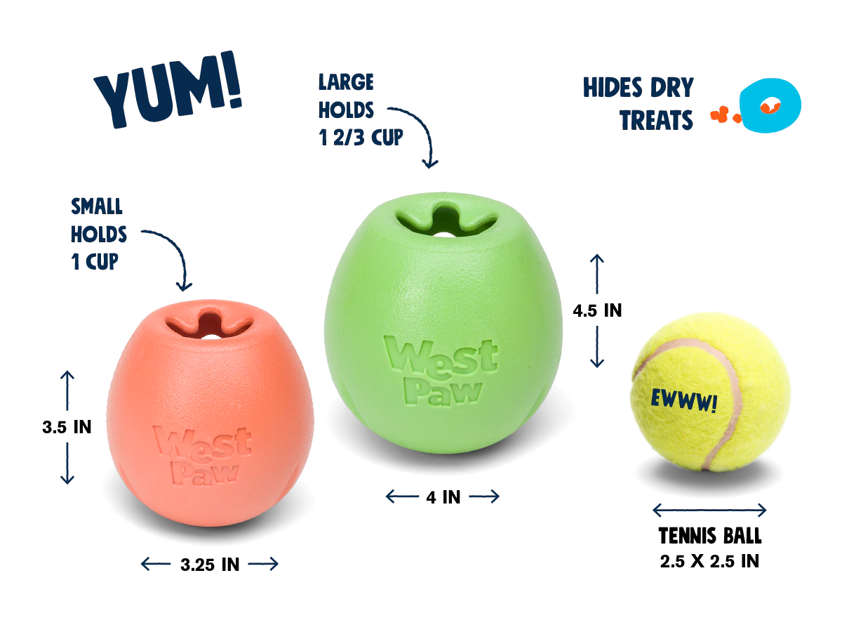 Interactive puzzle, food-dispensing dog toy, Zogoflex Echo Rumbl (New Colours)