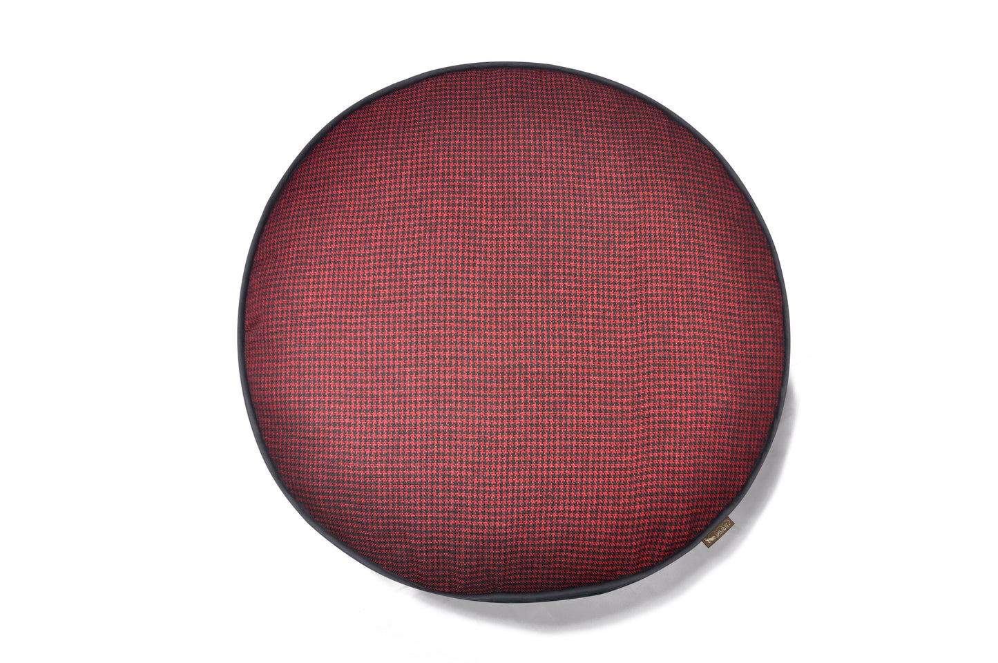 [Pre-order]Round Bed: Houndstooth Cayenne Red