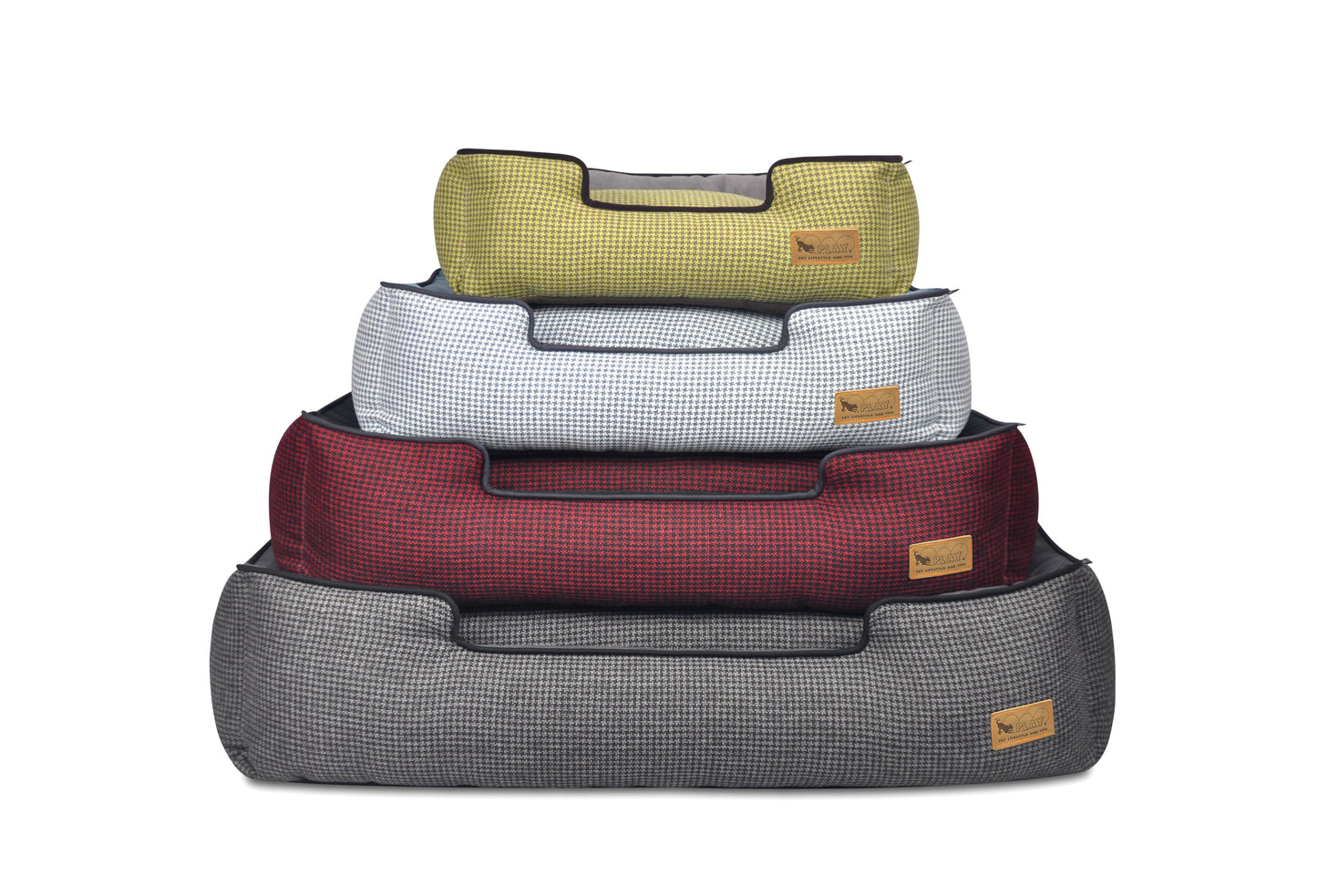[Pre-order]Lounge Bed: Houndstooth Cayenne Red
