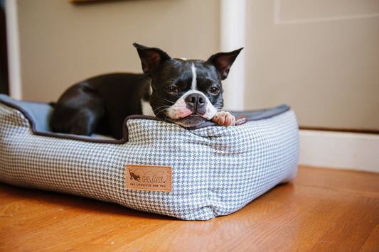 [Pre-order]Lounge Bed: Houndstooth Light Blue