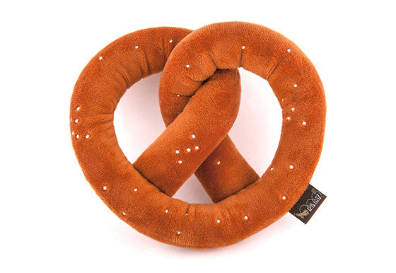 P.L.A.Y. International Classic squeaky crinkly dog toys Taco Sushi Pretzel